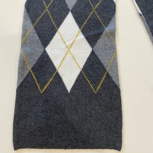JACOB | Gray Argyle Oblong Scarf BNWOT - Picture 2 of 10